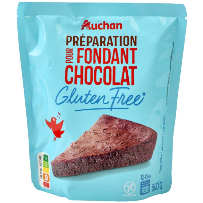 Préparation pour fondant au chocolat sans gluten 500g