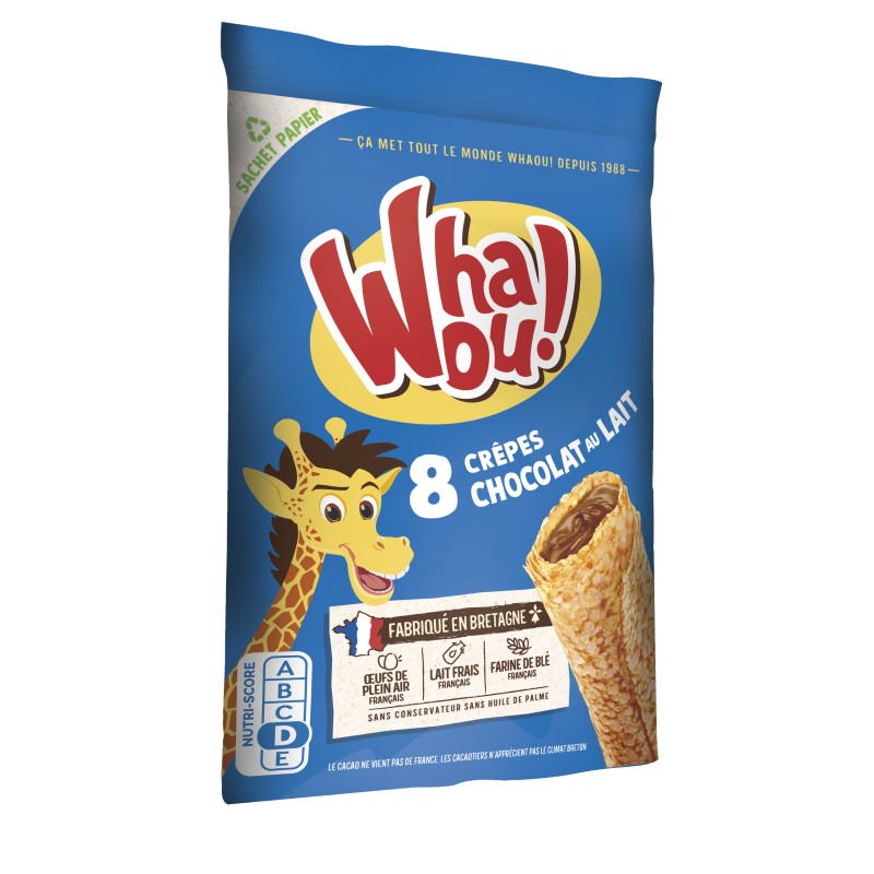 Crêpes chocolat au lait sans huile de palme x8 256g