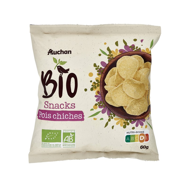 Snacks à base de farine de pois chiches 60g
