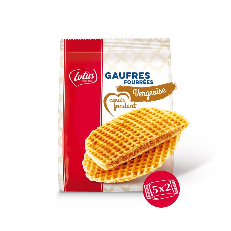 Gaufres fourrées coeur fondant vergeoise 310g