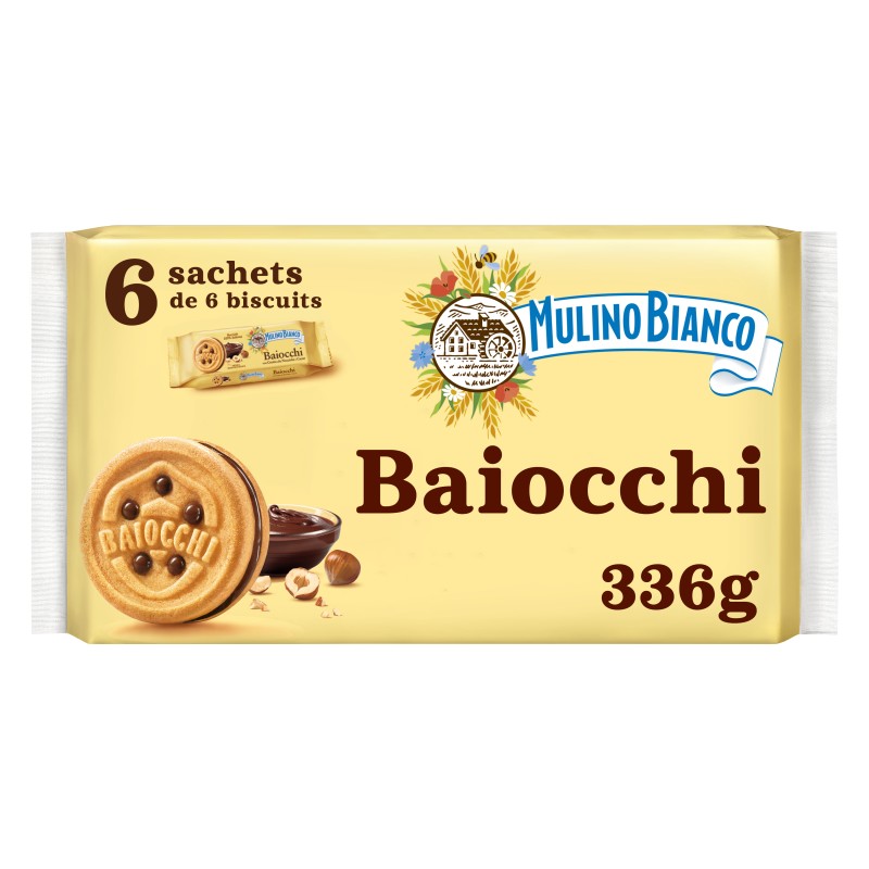 Biscuit baiocchi noisette et cacao 336g