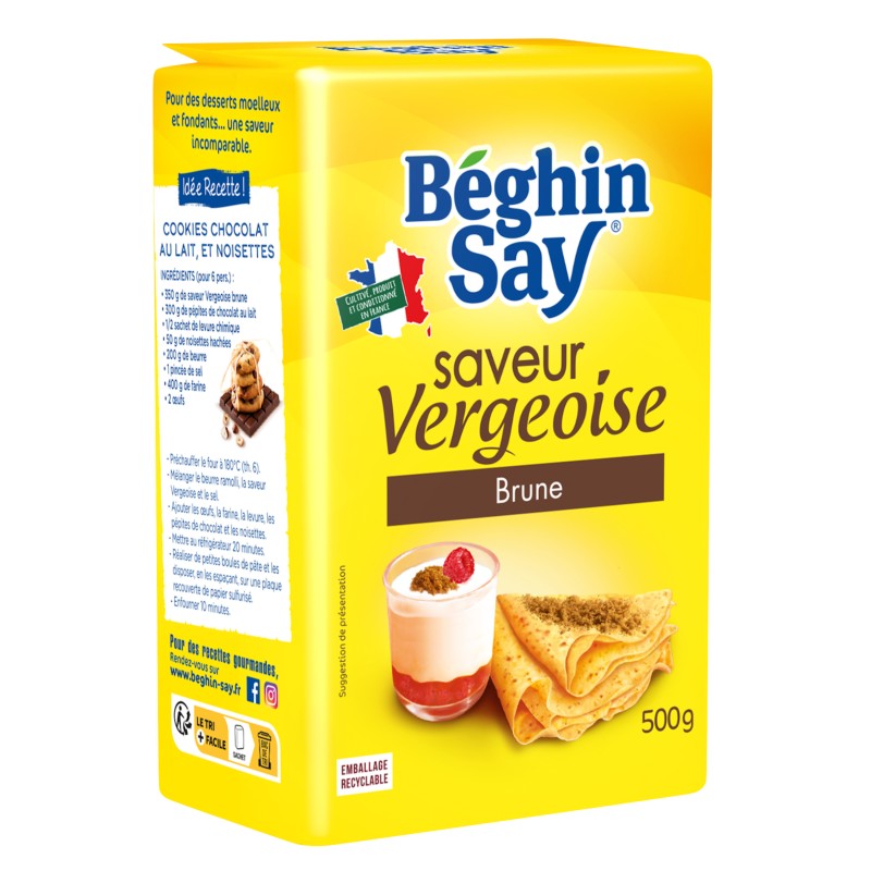 Cassonade vergeoise brune 500g