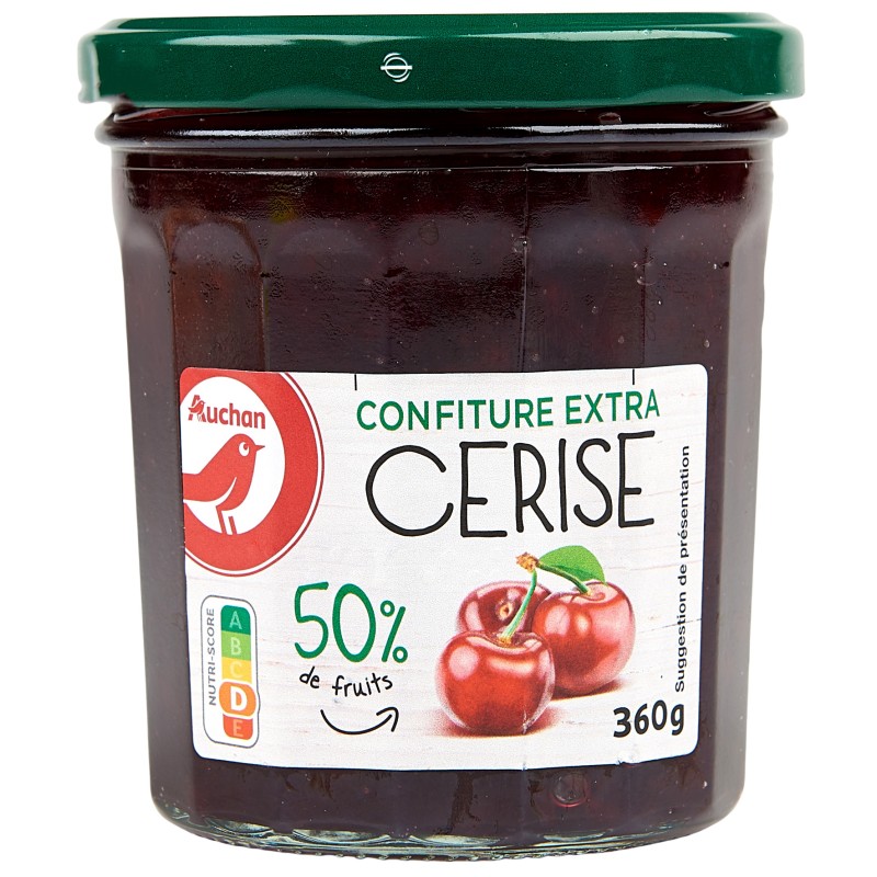 Confiture extra cerise 50% de fruits 360g