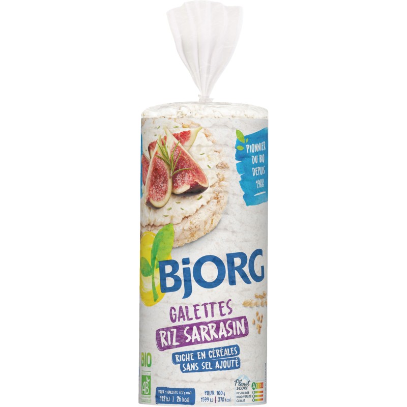 Galettes bio riz au sarrazin 130g