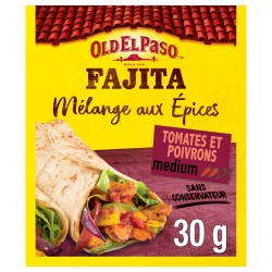 Mélanges aux épices pour fajita tomates et poivrons medium 30g