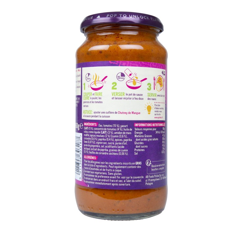 Sauce tikka masala 450g