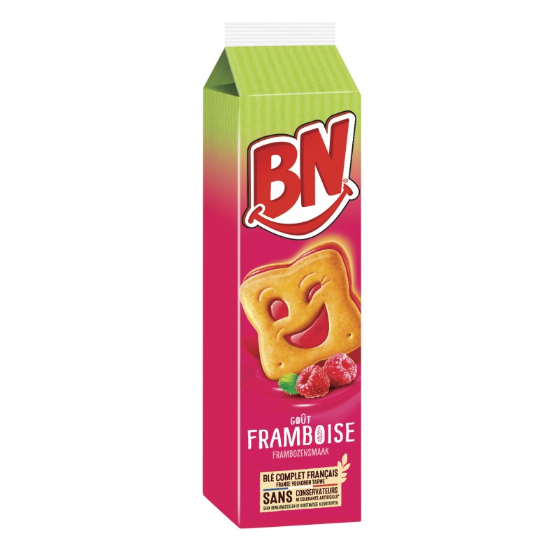 Biscuits Fourrés Goût Framboise x16 285g