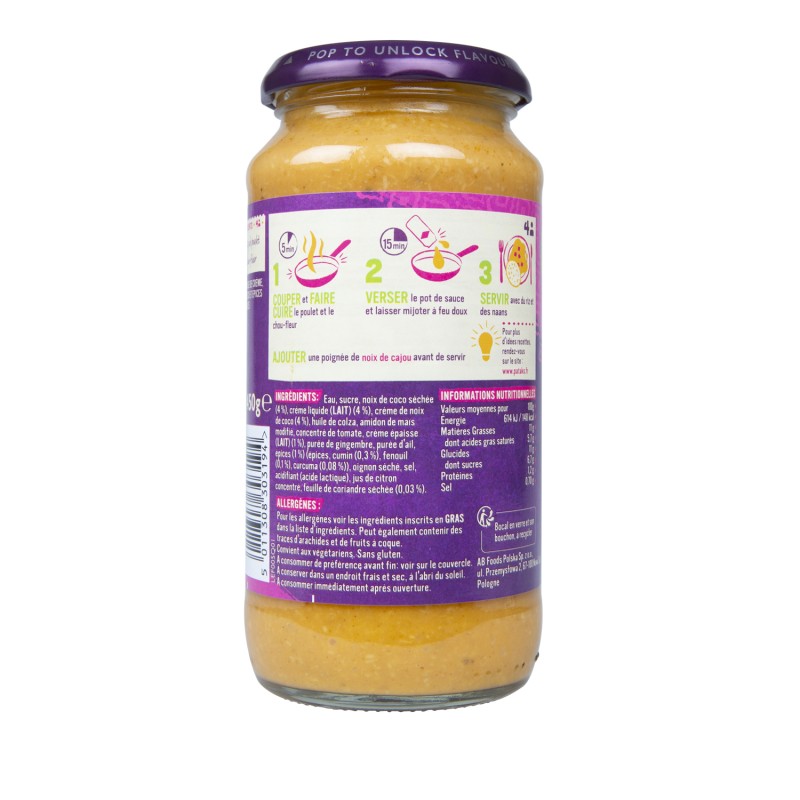 Sauce Korma Doux 450g