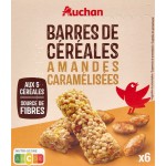 Crousti Barres de Céréales aux Amandes Caramélisées 6 Barres 126g