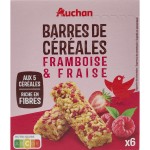 Crousti Barres de Céréales à la Framboise et à la Fraise 108g 6x