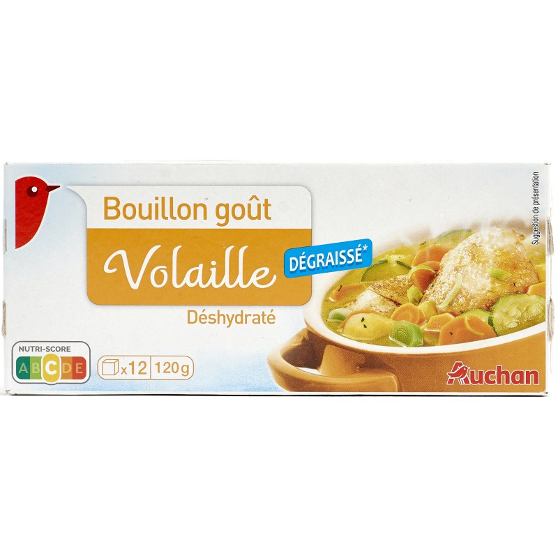 Bouillon Goût Volaille Déshydraté Dégraissé x12 120g