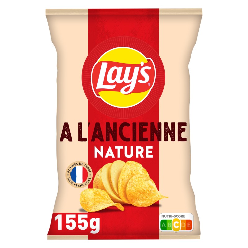 Chips à l'ancienne nature 155g