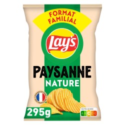 Chips ondulées paysannes nature 295g