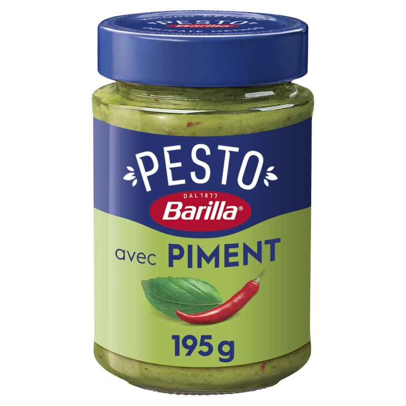 Sauce pesto au basilic et piment 195g
