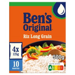 Riz long grain 4 sachets cuisson 500g