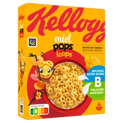 Céréales miel pop loops 330g