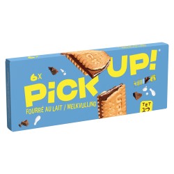 Pick Up Biscuits au Chocolat Fourrés au Lait x6 168g