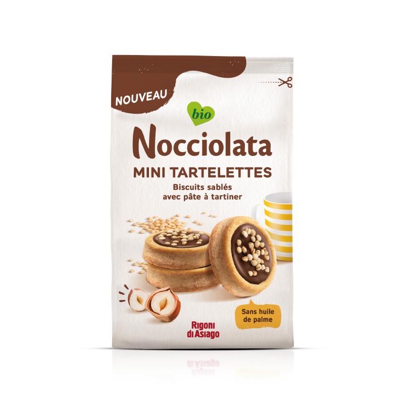 Mini Tartelettes Nocciolata bio sans huile de palme 250g