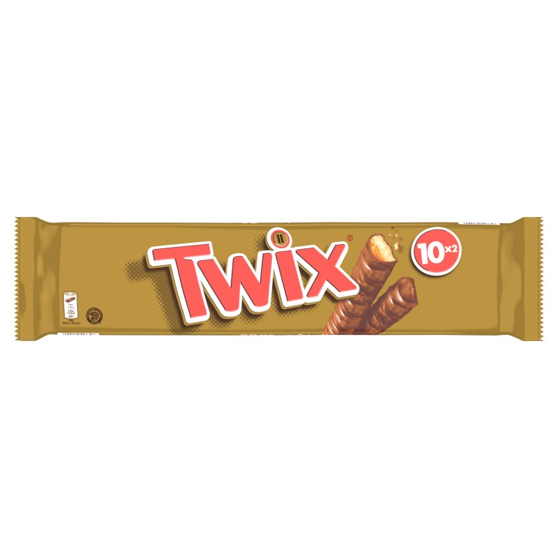 Barres chocolatées biscuit caramel x10 500g