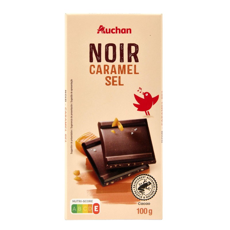 CULTIVONS LE BON Tablette de chocolat noir caramel et sel marin 100g