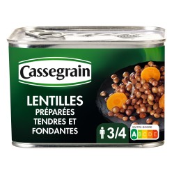 Lentilles préparées 460g