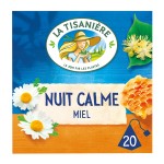 Infusion nuit calme miel et reine des prés x20