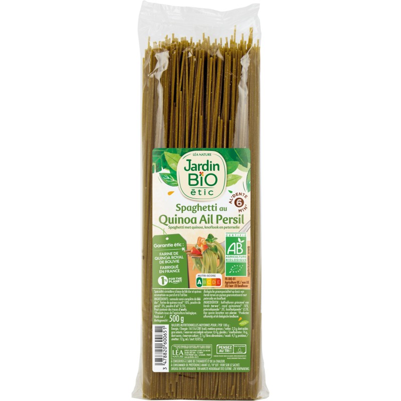 Spaghetti au Quinoa Persil et Ail 500g