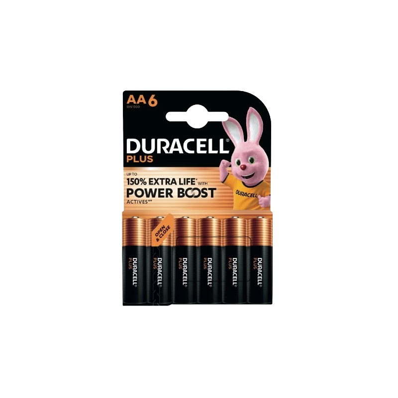 Piles plus powerboost alcalines AA LR06 x6