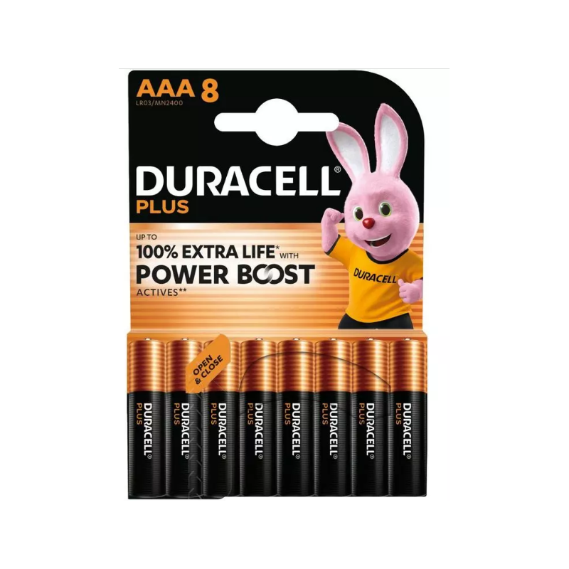 Piles plus powerboost alcalines AAA LR03 x8