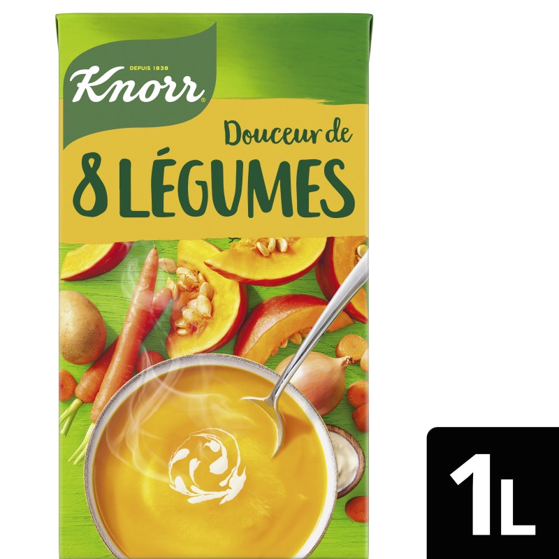 Soupe Douceur de 8 Légumes 4 Personnes 1l