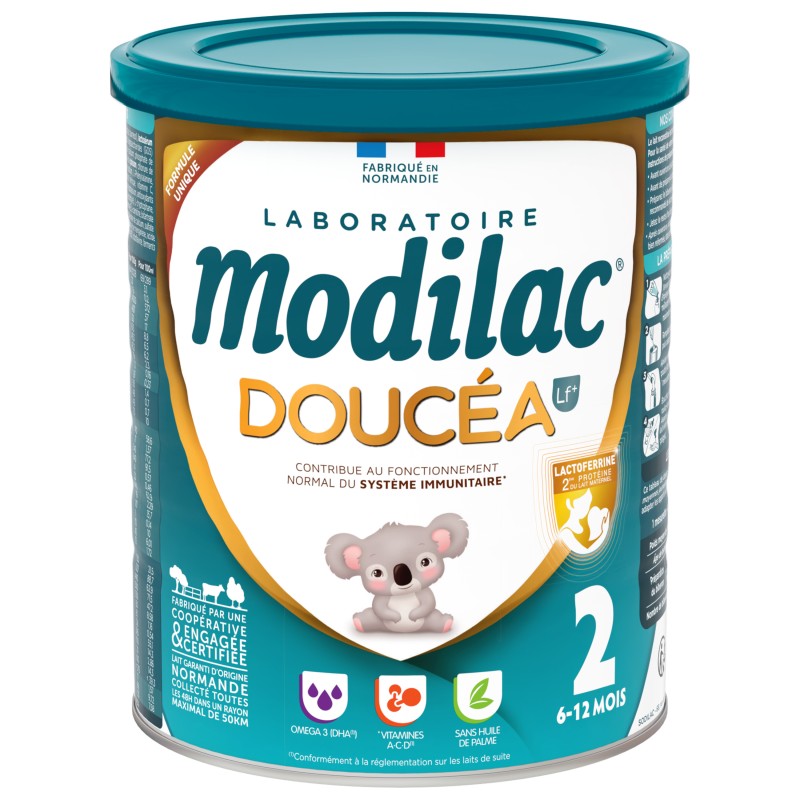 Lait en poudre doucéa 2 2ème âge dès 6 mois 820g