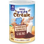 P'tite céréale aux céréales complètes cacao en poudre dès 6 mois 415g