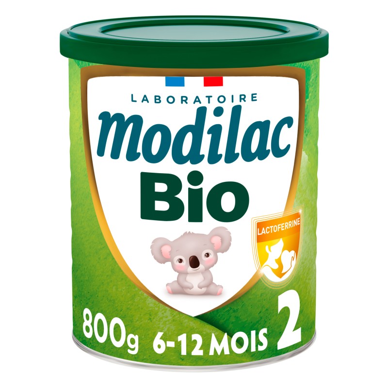 Lait en poudre 2ème âge bio dès 6 mois 800g