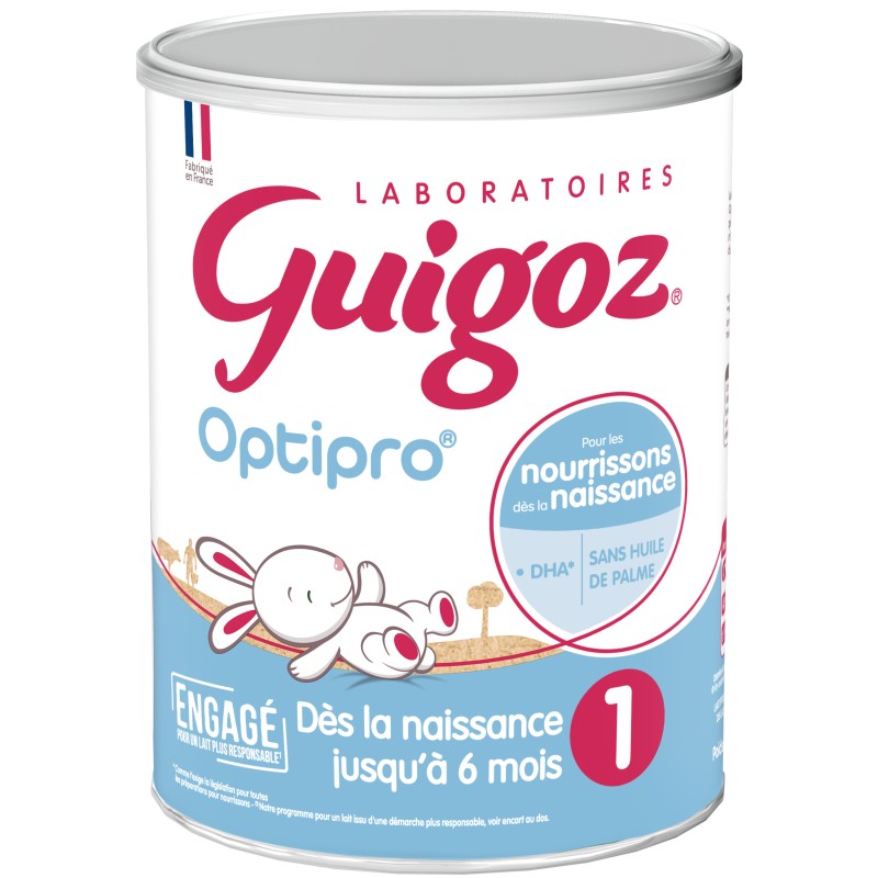Lait en poudre optipro 1er âge dès la naissance 830g