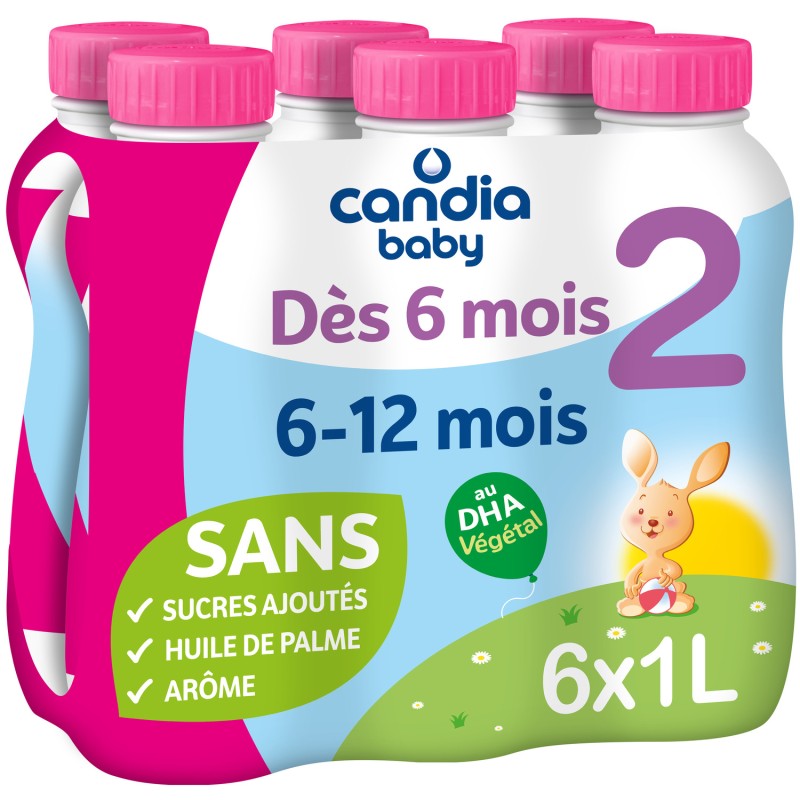 Lait de suite 2 dès 6 mois 6x1l