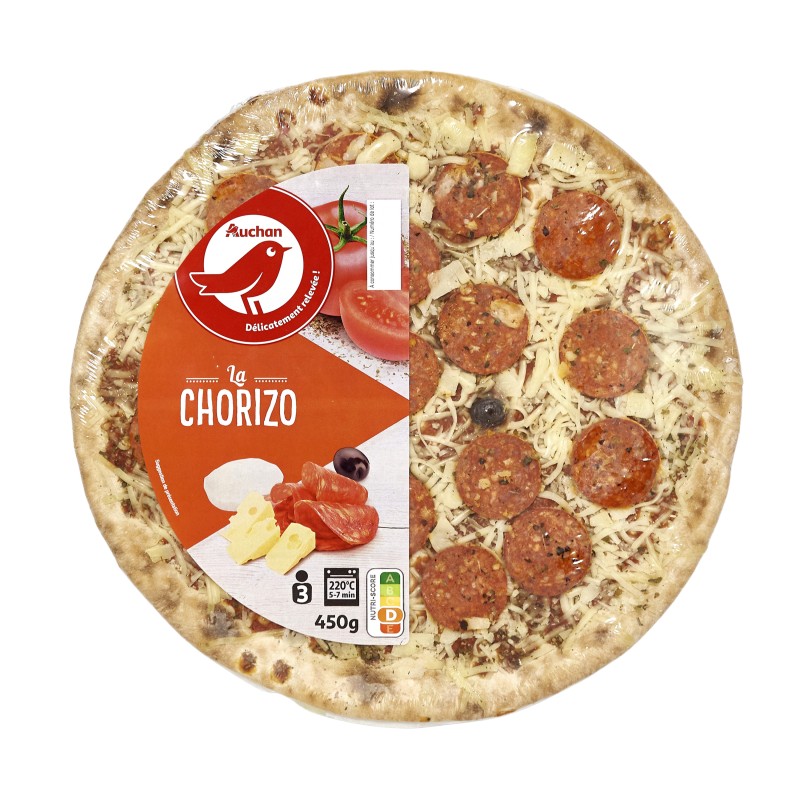 Pizza au chorizo 450g