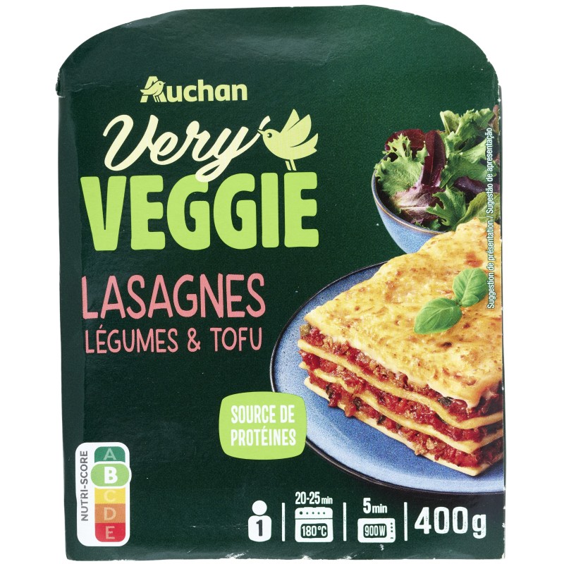 Lasagne Légumes Tofu 400g