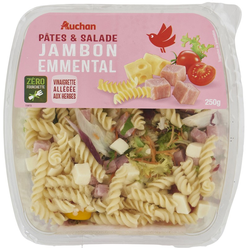 Pâtes et salade jambon emmental 250g