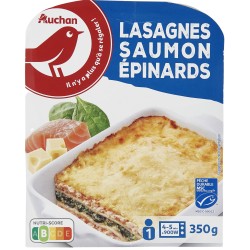 Lasagne saumon épinards 350g