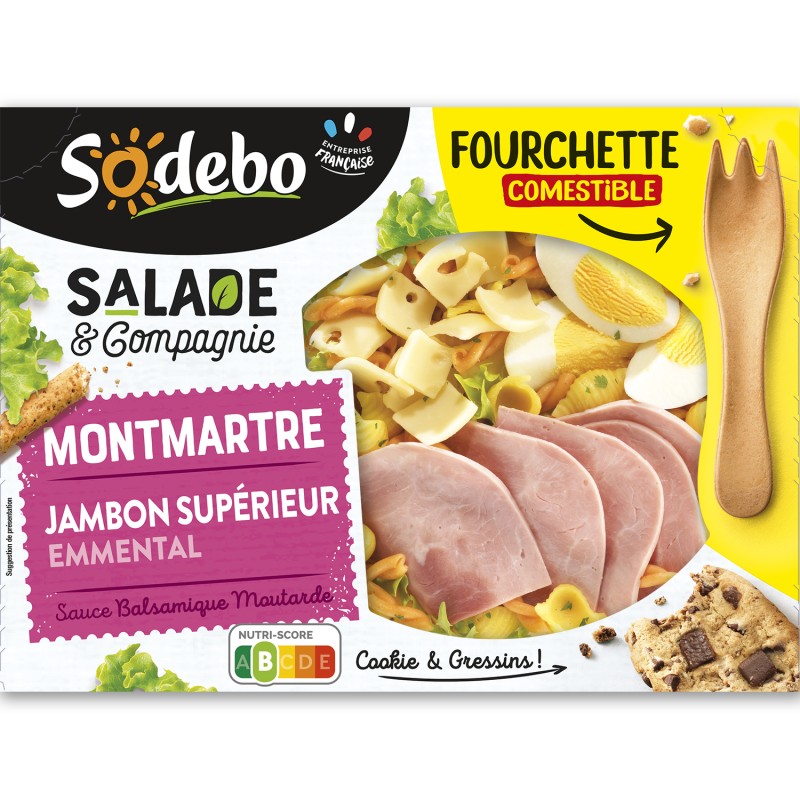 Salade & compagnie montmartre jambon supérieur émmental 320g
