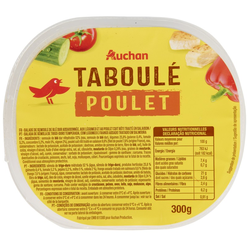 Taboulé poulet 300g