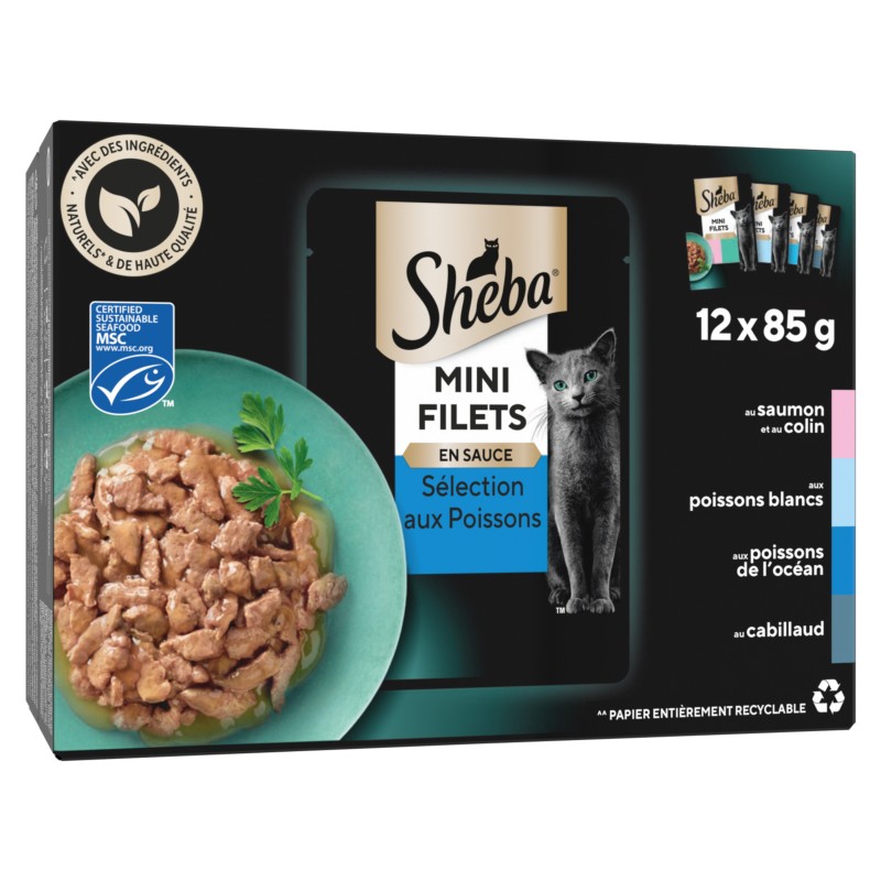 Mini Filets Sélection aux Poissons en Sauce 12x85g