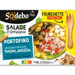 Salade & compagnie portofino légumes grillés thon et mozzarella 320g