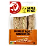 Sandwich triple poulet rôti crudités mayonnaise 230g