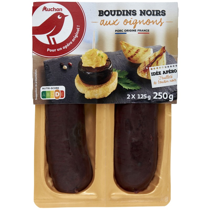 Boudin noir aux oignons x2 250g