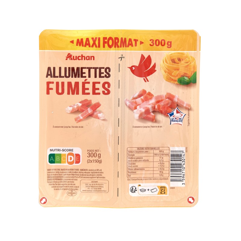 Allumettes fumées 2x150g