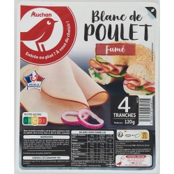 Blanc de Poulet Fumé 4 tranches 120g