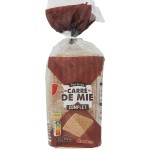 Pain de mie complet sans croûte 20 tranches 500g