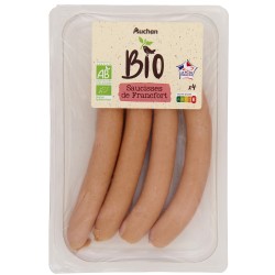 CULTIVONS LE BON Saucisses de Francfort x4 200g
