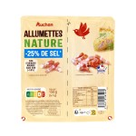 Allumettes nature -25% de Sel 2x75g